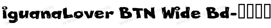 IguanaLover BTN Wide Bd字体转换